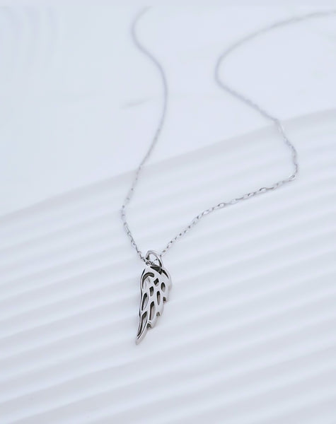 New Dainty Angel Wing Charm Necklace  * Choose your Metal*