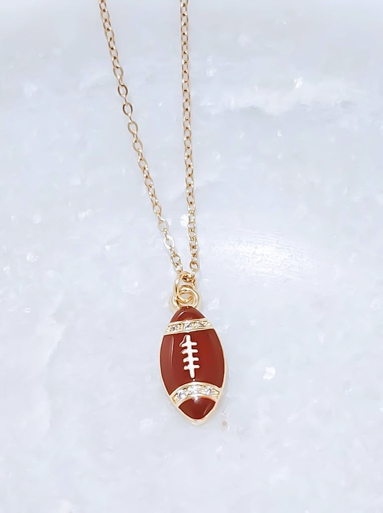 Football charm necklace store