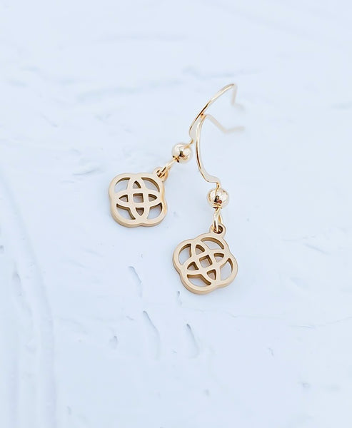 Dainty Celtic Knot Earrings *CHOOSE YOUR METAL*