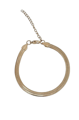 New The Perfect Herringbone Chain Bracelet (5mm)  * Choose your Metal*