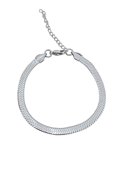 New The Perfect Herringbone Chain Bracelet (5mm)  * Choose your Metal*