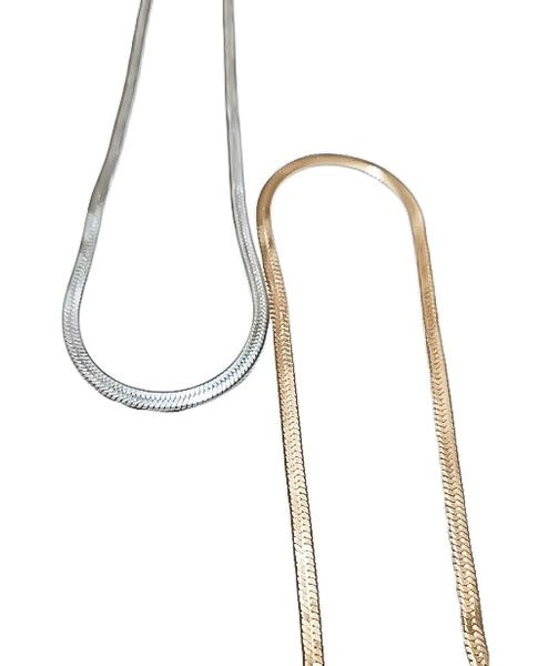 New Herringbone Chain Necklace (5mm) * Choose your Metal*