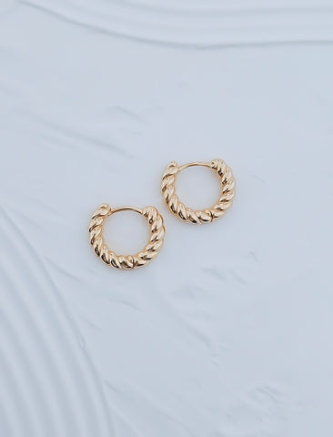 New OBSESSED Rope Hoop Earrings  * Choose your Metal*