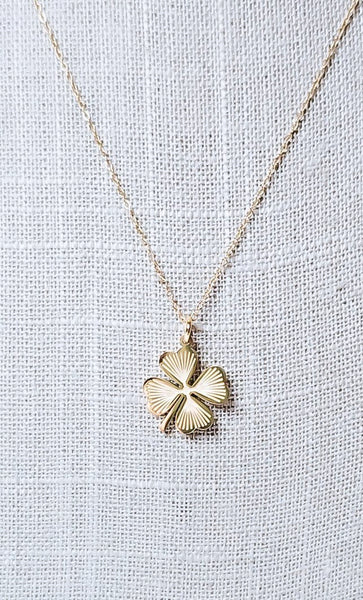 New Four Leaf Clover Lucky Charm Necklace *Choose your Metal*