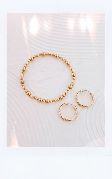 Mixed Beads Bracelet *Choose your metal*