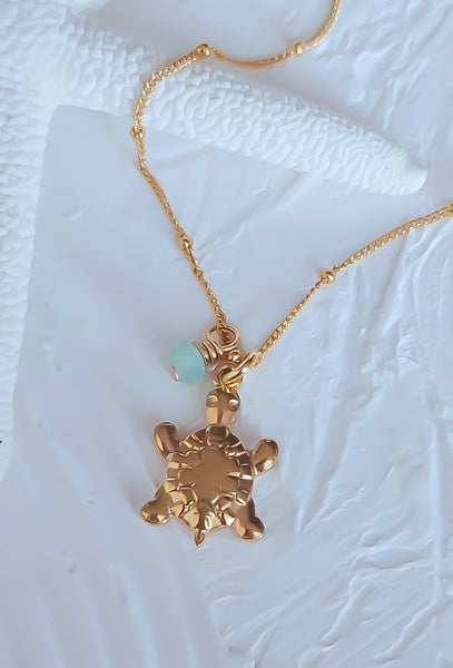 Sea Turtle Nautical Ocean Beach NECKLACE *choose your metal*