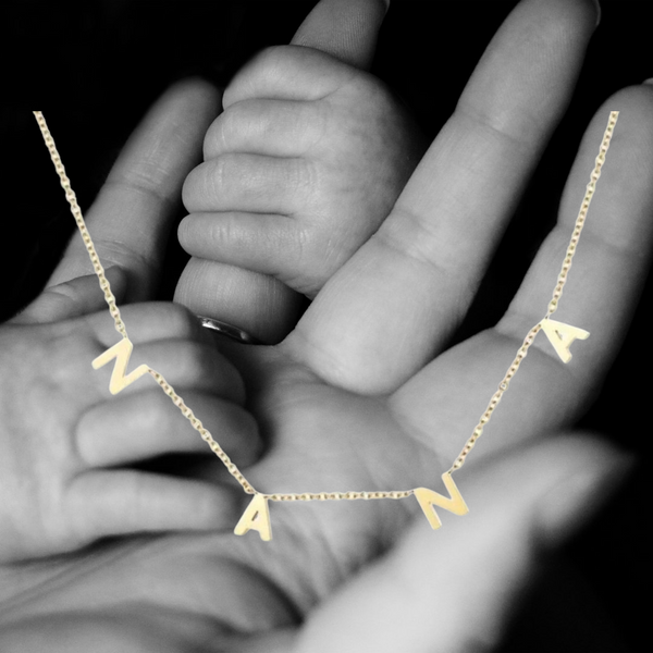 New Dainty NANA Necklace  * Choose your Metal*