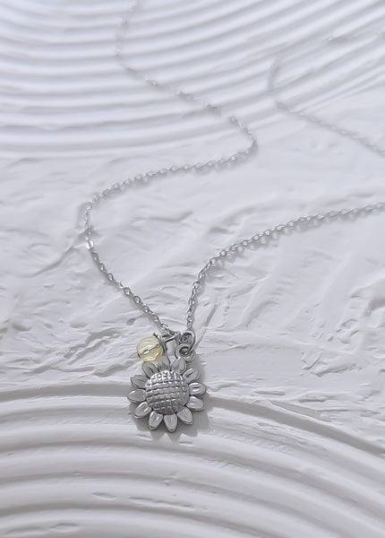 Sunflower Necklace *CHOOSE YOUR METAL*