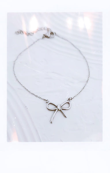 New The Perfect Ribbon Bow Chain Bracelet  * Choose your Metal*