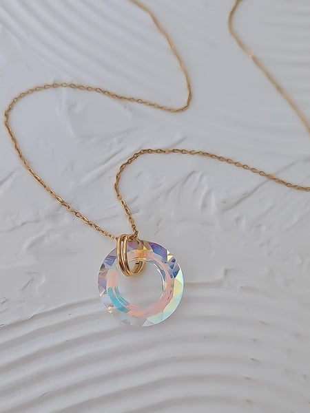 New Gorgeous Crystal Ring Necklace  *Choose your Crystal* STUNNING 😍