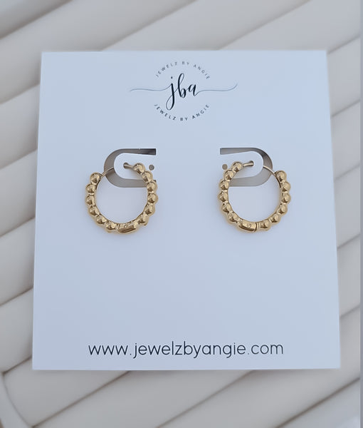 OBSESSED New Ball Hoops Earrings  * Choose your Metal*