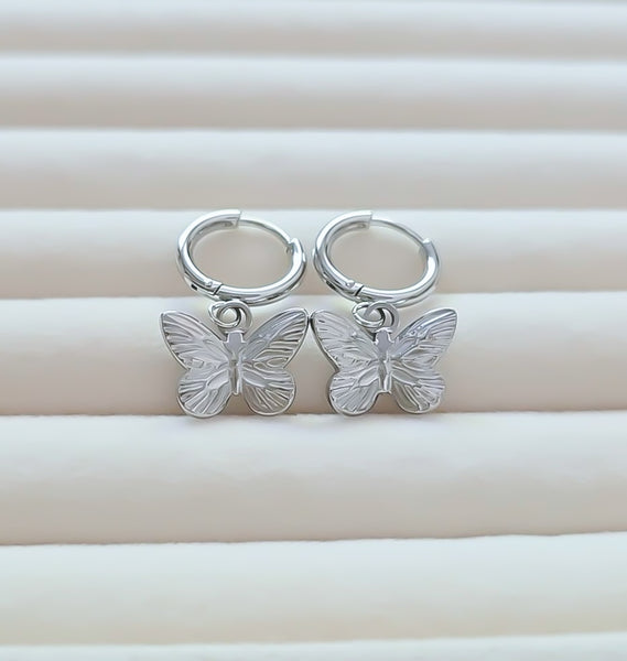 *RESTOCKING SOON* Butterfly Huggie Hoop Earrings *LOVE THESE* Choose Your Metal
