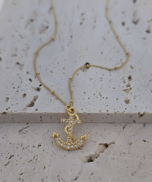 Maritime Must Have: New CZ Anchor Necklace *LOVE*