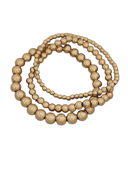 New The Perfect Beaded Bracelet *Choose Your Bead Size and Metal*