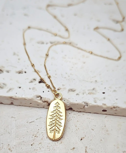 New Evergreen Pine Tree Necklace *Choose your Metal*