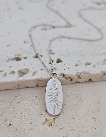 New Evergreen Pine Tree Necklace *Choose your Metal*