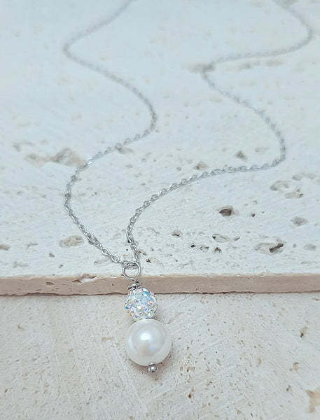 Luxe South Sea Pearl & Confetti Pave Necklace