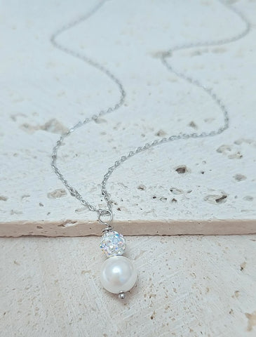 Luxe South Sea Pearl & Confetti Pave Necklace