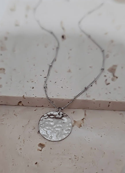 New Hammered Coin Necklace  *Choose your Metal*