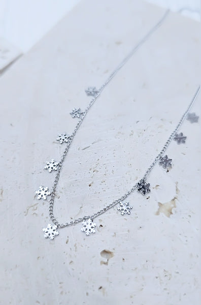 New Tiny Snowflakes Necklace  * Choose your Metal*