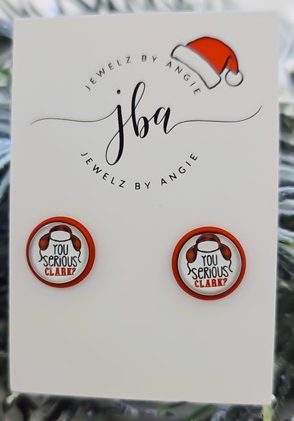 Gifts $10 and Under. Holiday Exclusive Glass Dome Studs *Choose Your Setting Metal & Style*