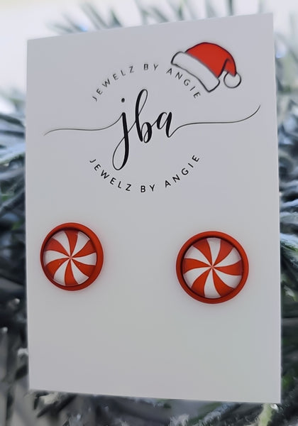 Gifts $10 and Under. Holiday Exclusive Glass Dome Studs *Choose Your Setting Metal & Style*