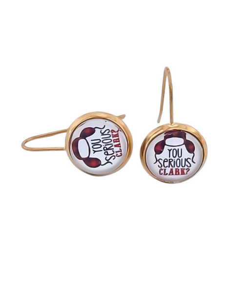 Holiday Exclusive Glass Dome Dangle Earrings *Choose Your Setting Metal & Style*