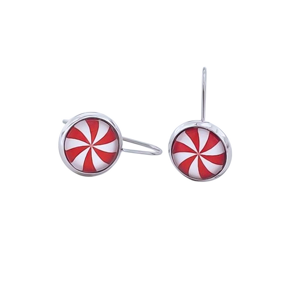 Holiday Exclusive Glass Dome Dangle Earrings *Choose Your Setting Metal & Style*