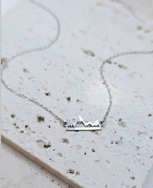 New Tiny Mountains Necklace  * Choose your Metal*