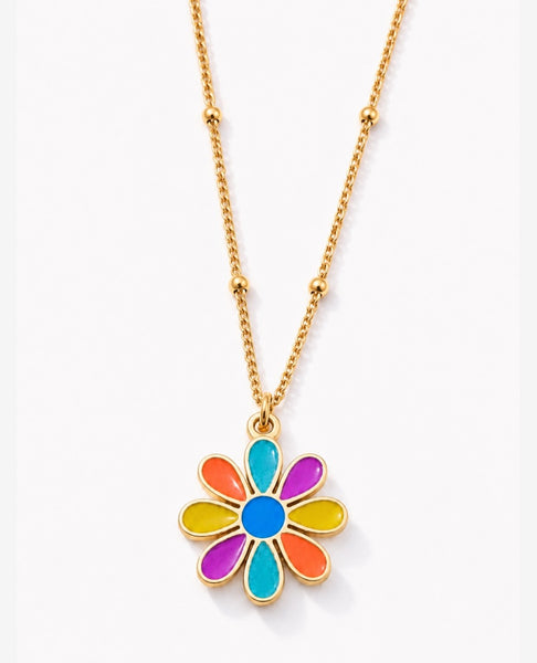 Groovy Daisy Enamel Necklace *LOVE*