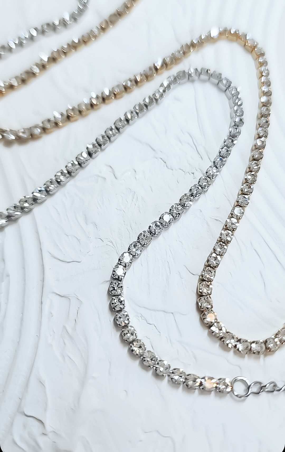 Cz diamond tennis chain hot sale