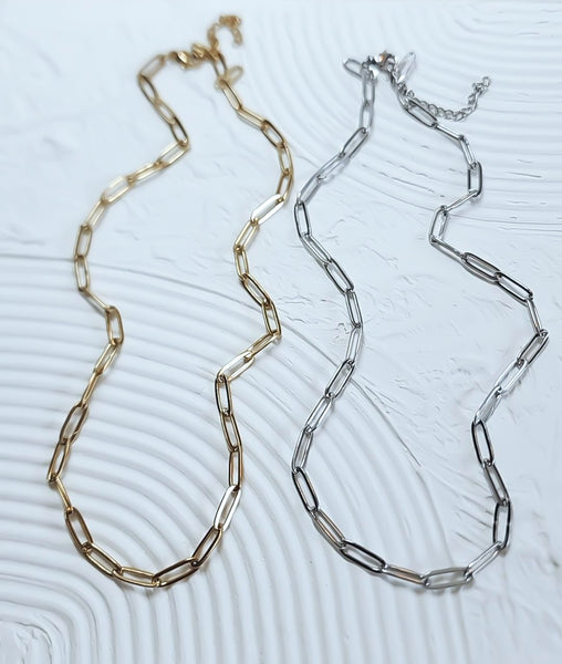 New The Perfect Paperclip Chain Necklace  * Choose your Length & Metal*