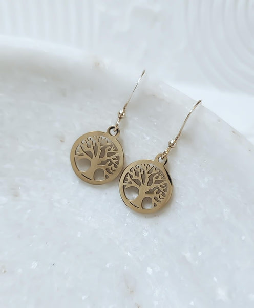 New Dainty Tree of Life Earrings  * Choose your Metal*