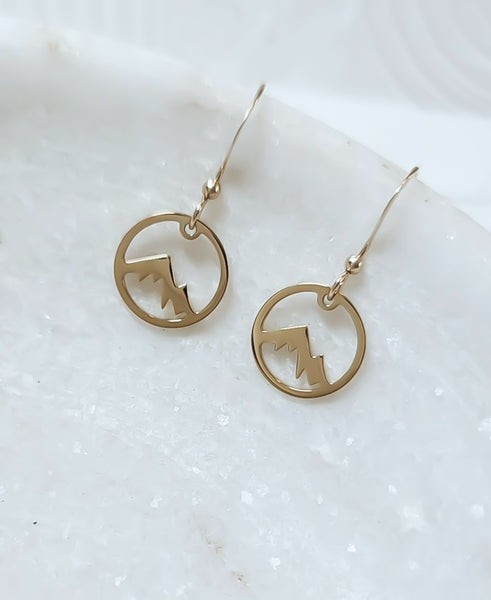 New Dainty Mountains Earrings  * Choose your Metal*