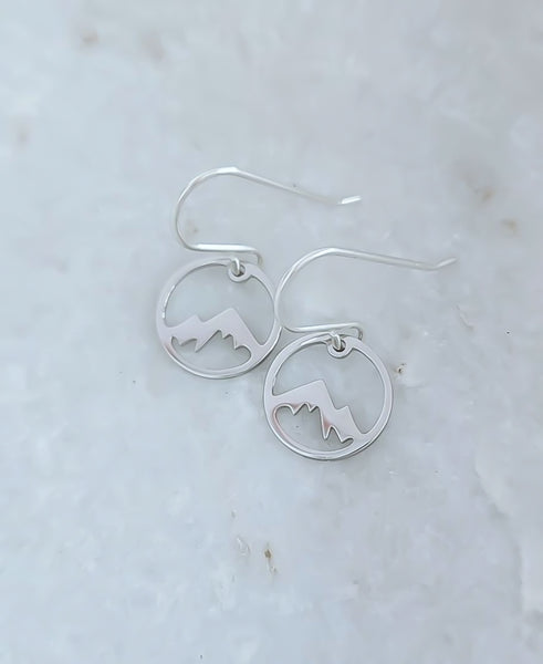 New Dainty Mountains Earrings  * Choose your Metal*