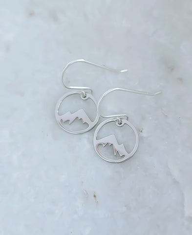 New Dainty Mountains Earrings  * Choose your Metal*