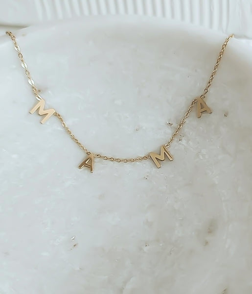 New Dainty MAMA Necklace  * Choose your Metal*