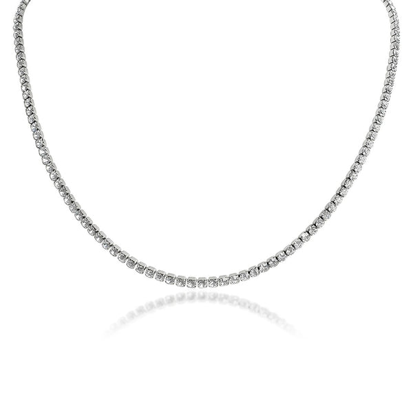 New Gorgeous Sparkling Dainty CZ Tennis Necklace  * Choose your Metal*