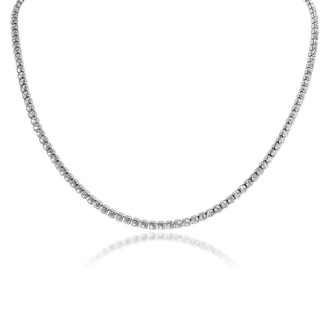 New Gorgeous Sparkling Dainty CZ Tennis Necklace  * Choose your Metal*