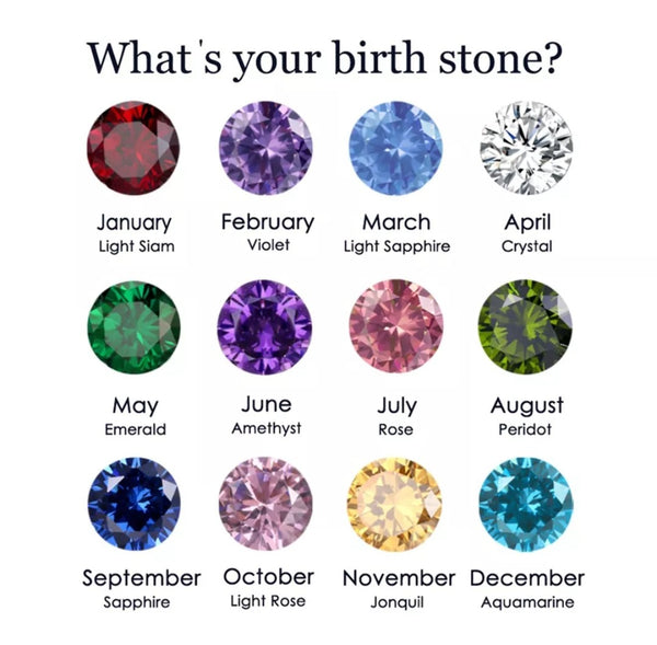 Dainty CZ Birthstone Solitaire Necklace *Choose Your Birthstone and Metal*