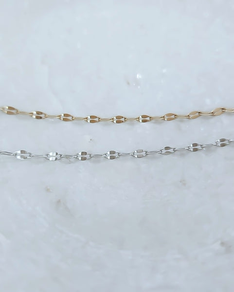 New The Perfect Dainty Dap Chain Necklace  * Choose your Metal*