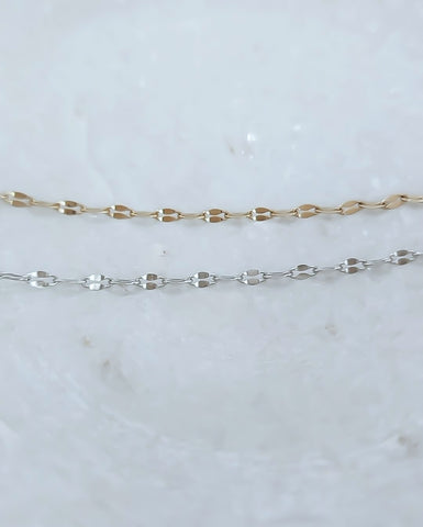 New The Perfect Dainty Dap Chain Necklace  * Choose your Metal*