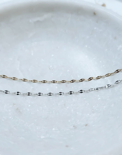 New The Perfect Dainty Dap Chain Necklace  * Choose your Metal*