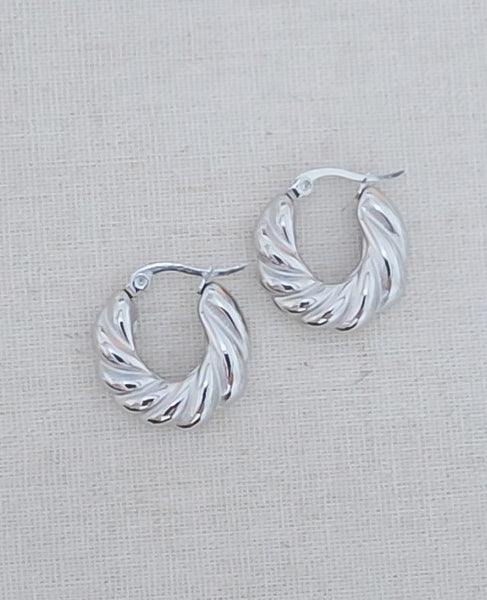 OBSESSED New Camille Twist Hoops Earrings  *Choose your Metal*