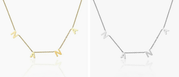 New Dainty NANA Necklace  * Choose your Metal*