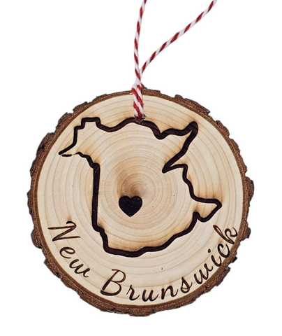 Customizable My Hometown Wood Slice Ornament
