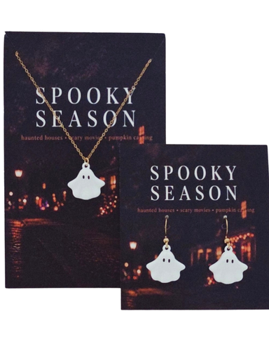 SPOOKY SEASON:  Enamel Charm Necklace, Enamel Charm Shorty Earrings *Choose Necklace,Earrings or the set *