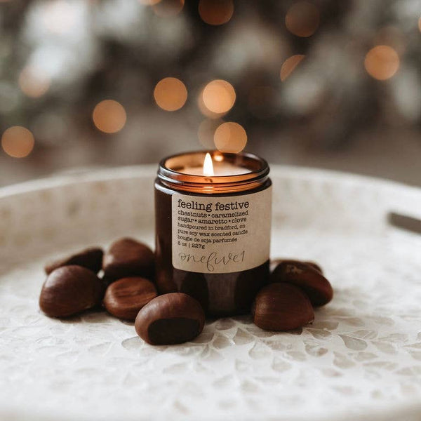 Feeling festive- soy wax candle WINTER HOLIDAY