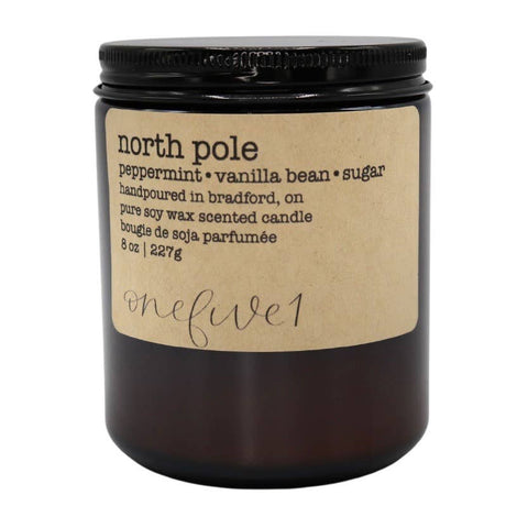 North pole - soy wax candle WINTER HOLIDAY