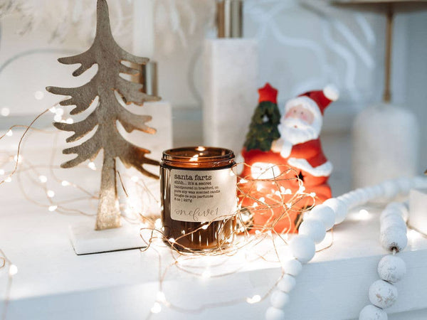 Santa farts- soy wax candle WINTER HOLIDAY